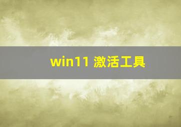 win11 激活工具